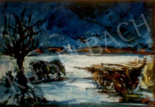  Jeckel, Ferenc - Hungarian Landscape, 1989 painting