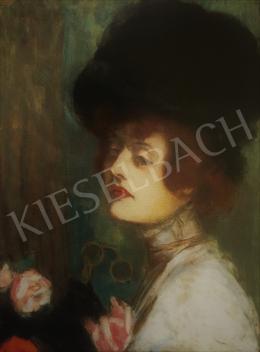 Rippl-Rónai, József - Lady in a Black Hat (Portrait of Mrs Kunffy). About 1907 