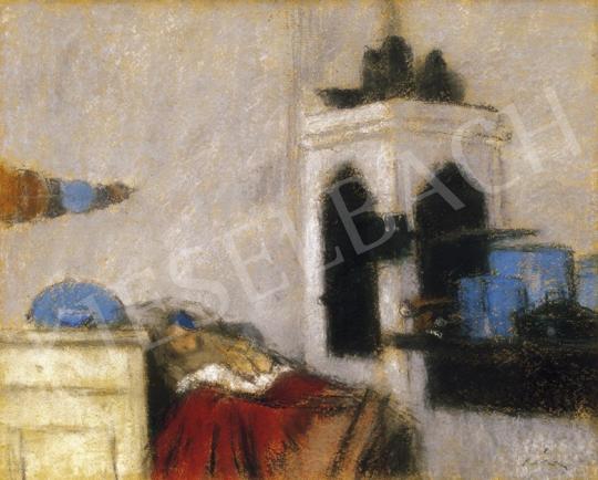 Rippl-Rónai József - A szakácsnő gyereke mindig sír, 1902 körül festménye