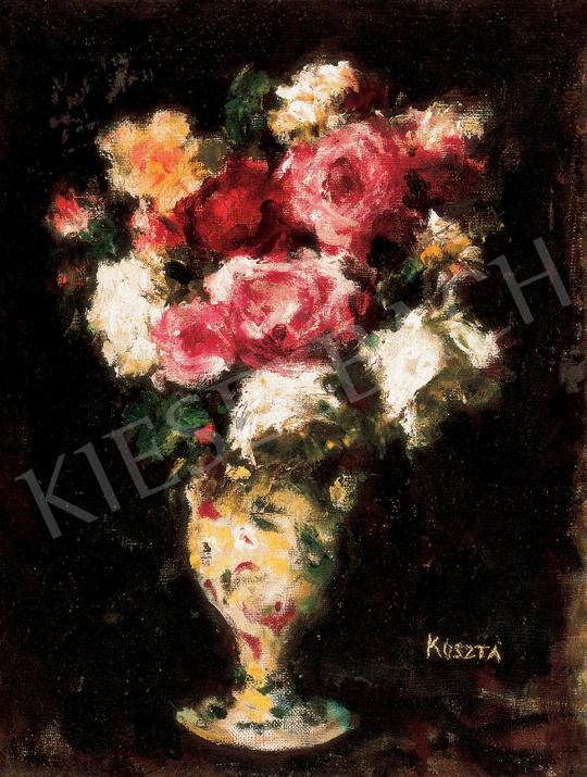  Koszta József - Virágcsendélet, 1925 festménye