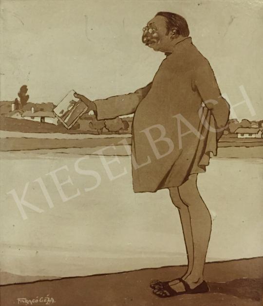 Eladó  Faragó Géza - Fényes Adolf folyóparton festménye