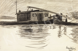  Nemes Lampérth, József - Barge and Boat, 1910 