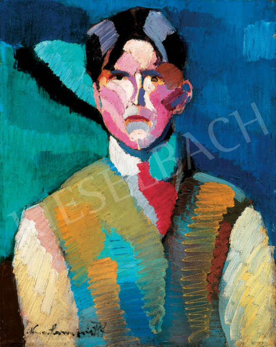  Nemes Lampérth, József - Self-Portrait, 1911 painting