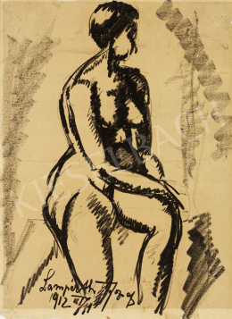  Nemes Lampérth, József - Female Nude Sitting, 1912 