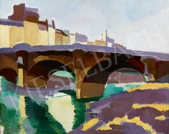  Nemes Lampérth, József - Pont-Neuf, 1914 painting