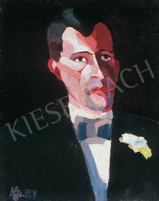 Nemes Lampérth József - Férfiportré, 1917 festménye