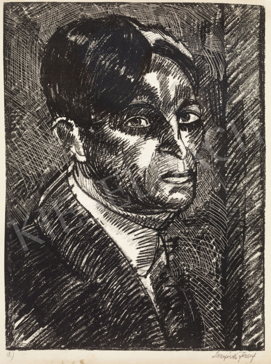  Nemes Lampérth, József - Self-Portrait, 1920 painting