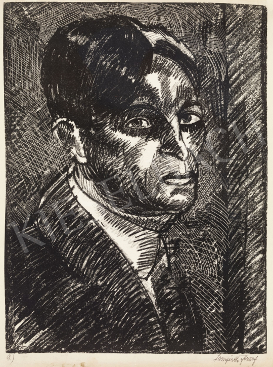  Nemes Lampérth József - Önarckép, 1920 festménye