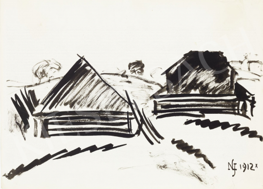  Nemes Lampérth József - Épületek, 1912 festménye