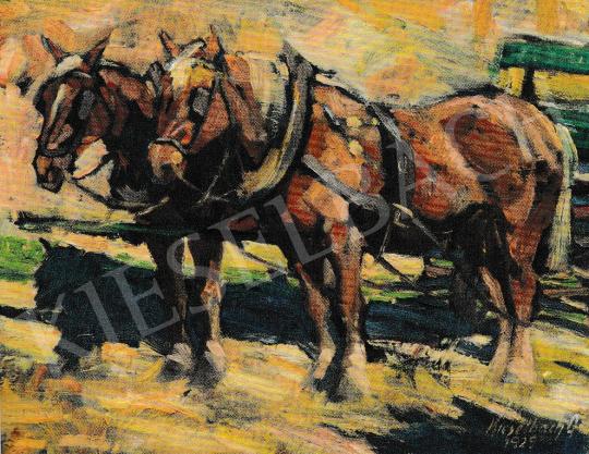  Kieselbach, Géza - Horses, 1929 painting