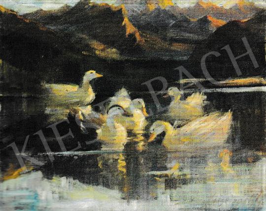  Kieselbach, Géza - Ducks, 1950 painting