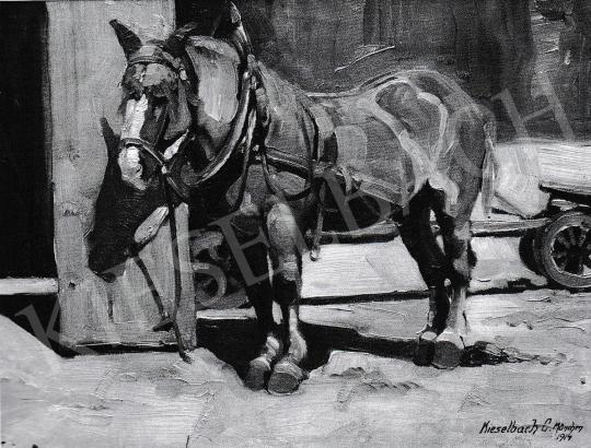  Kieselbach, Géza - With Saddlery, 1914 painting