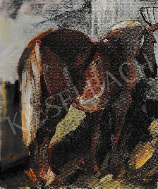  Kieselbach, Géza - Horse Study, 1944 painting