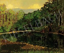 Balla, Béla - Forest with a lake 