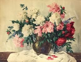  Komáromi-Kacz, Endréné (Kiss, Sarolta) - Flower Still-Life with Peonies  