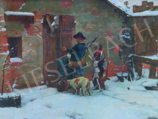 For sale Unknown Austrian painter - Winter Landscape  's painting