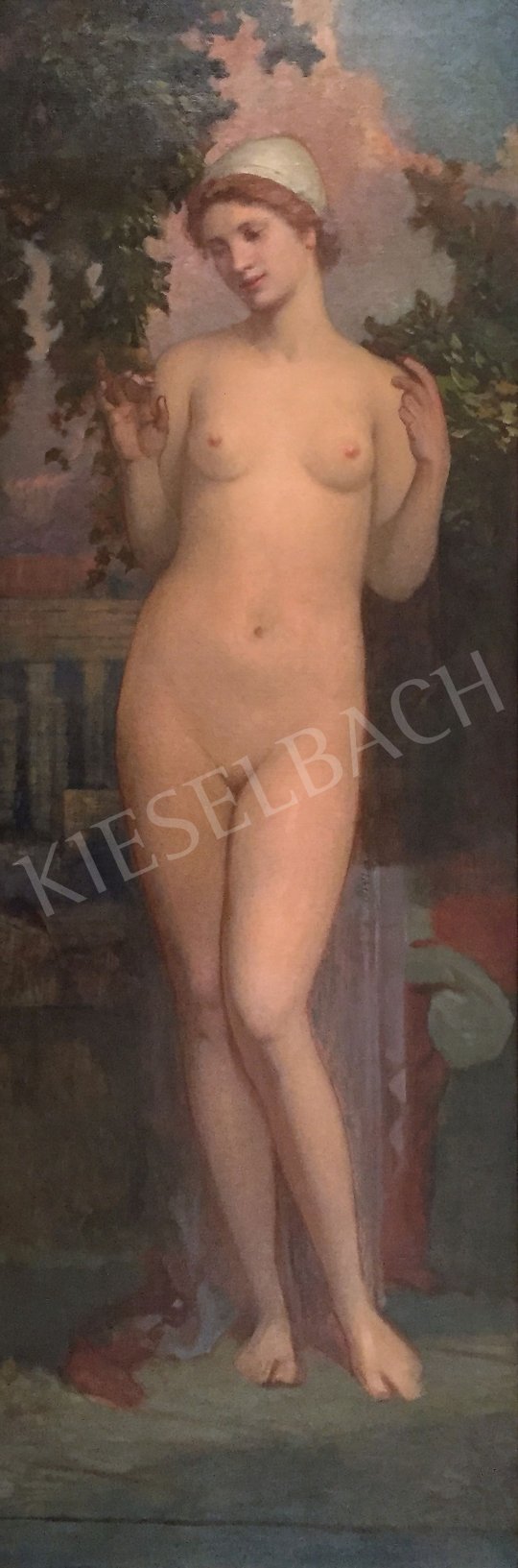  Stein, János Gábor - Young Female Nude on the Terrace of the Palace painting