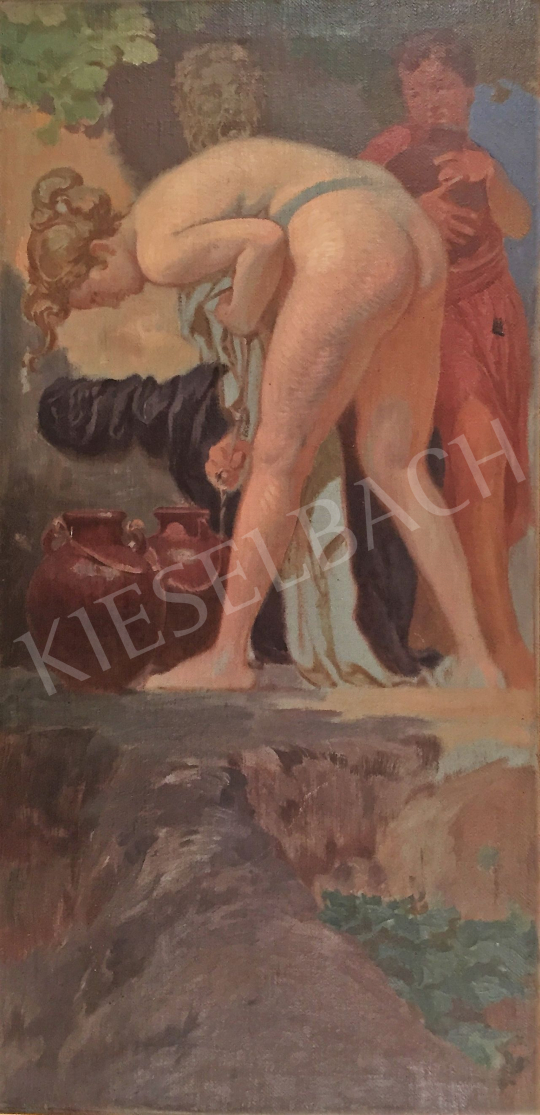  Stein, János Gábor - Female Nude at the Fountain painting
