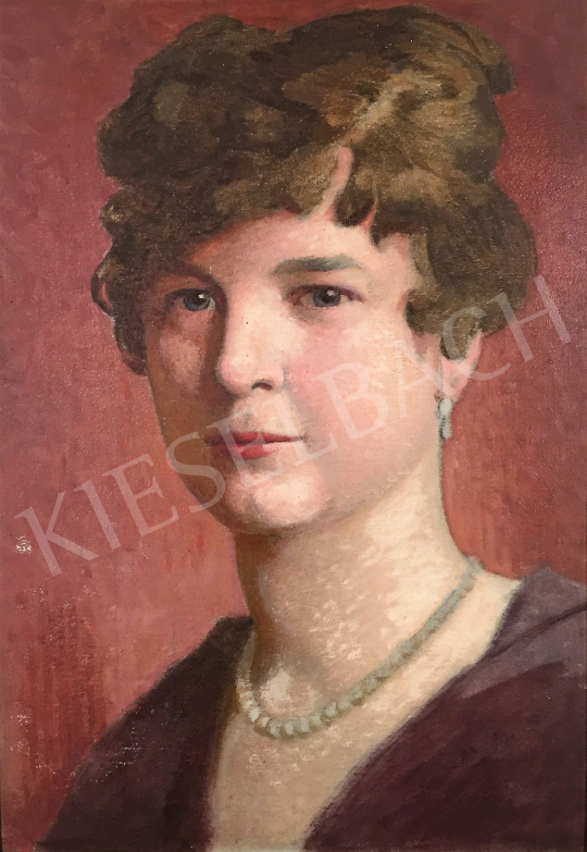  Stein János Gábor - Női portré festménye