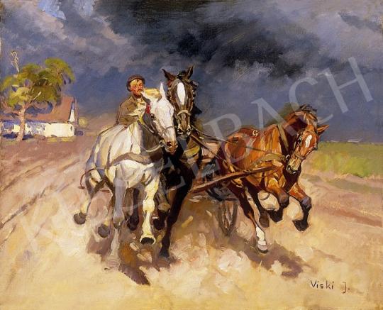  Viski, János - Rushing coach | 7th Auction auction / 165 Lot
