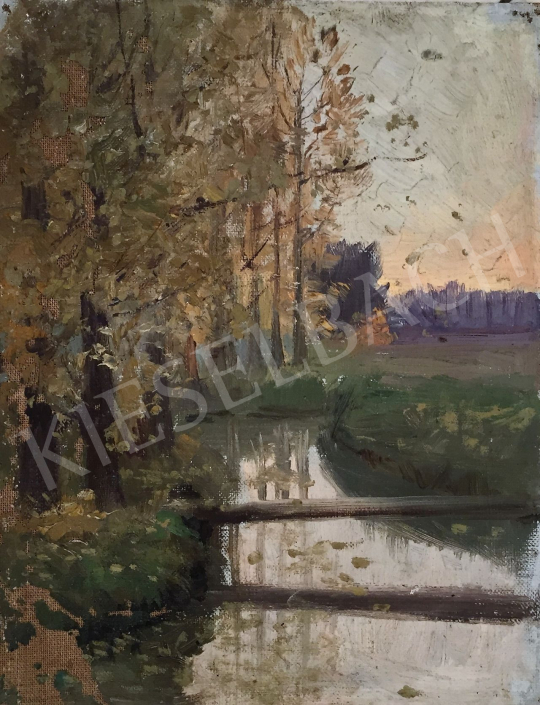  Stein, János Gábor - Landscape with a Bridge painting
