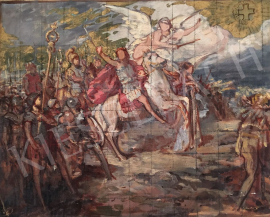  Stein János Gábor - Csatajelenet  festménye