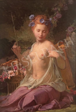  Stein, János Gábor - Female Nude with Flower Wreath 