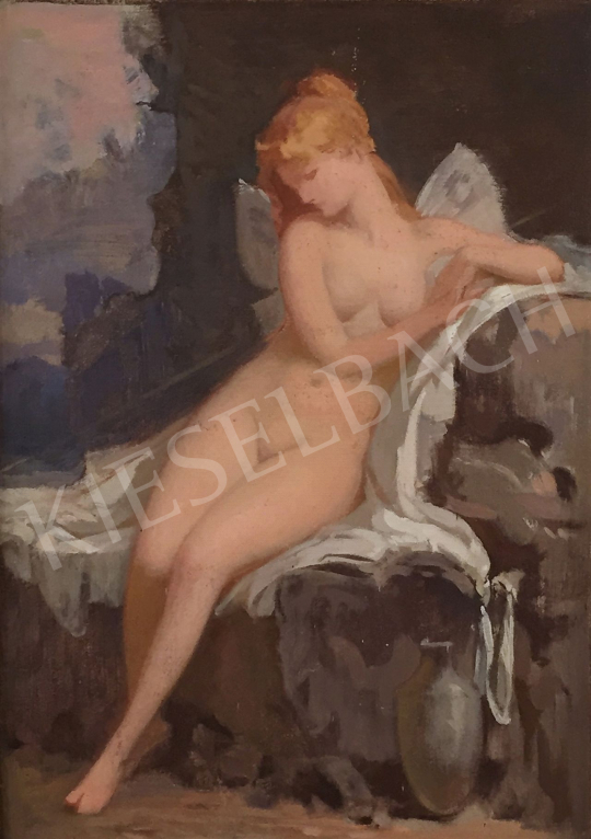  Stein, János Gábor - Seated Female Nude with Wings painting