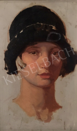  Stein, János Gábor - Female Portrait with Hat 