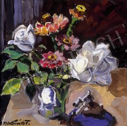 P. Kováts, Ferenc - Still life on a table 