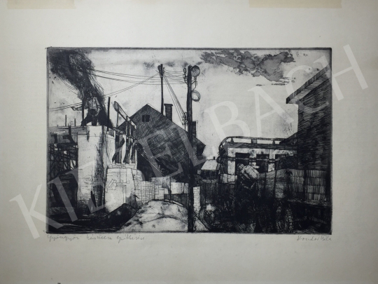 Kondor, Béla - Construkction of a Meat Factory painting