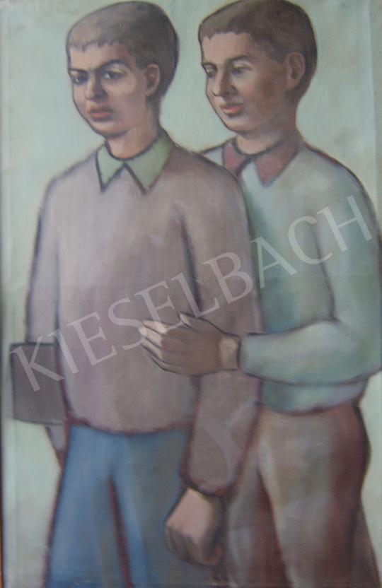 Eladó Dr. Belák András - Két fiú festménye