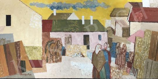 For sale  Bencze, László - Village Composition, 1984 's painting