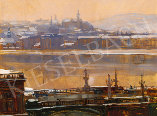 Horváth, Béla - The Danube in Winter With the Margareth Bridge | 56th Autumn Auction auction / 59 Lot