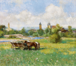 Balla, Béla - The View of Nagybánya, late 1930s 