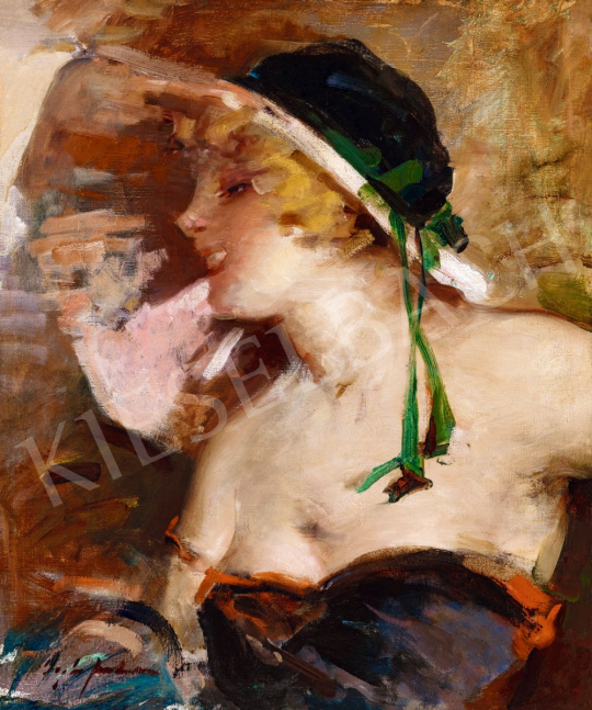  Vígh, Bertalan - Blonde Girl in a Hat, c. 1930 | 56th Autumn Auction auction / 14 Lot