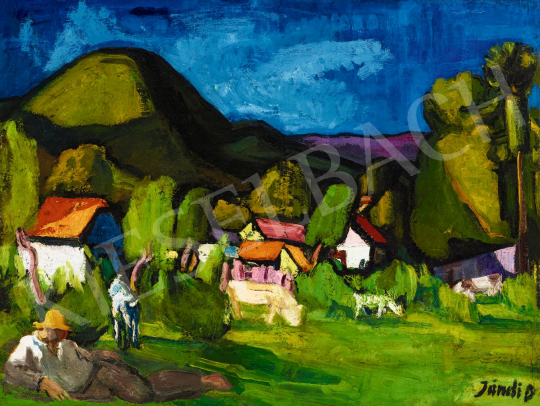  Jándi, Dávid - Nagybánya Landscape | 56th Autumn Auction auction / 21 Lot