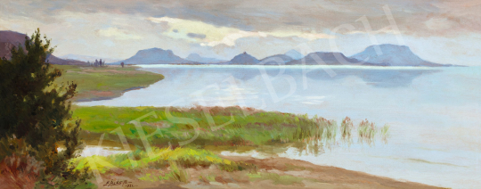  Edvi Illés, Aladár - The View of Lake Balaton with Szigliget and Badacsony | 56th Autumn Auction auction / 35 Lot
