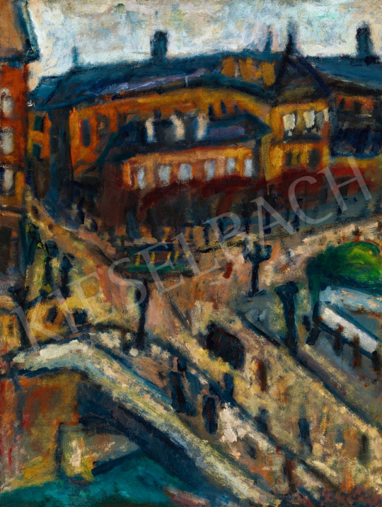  Czóbel, Béla - Paris Scene (Paysage de Paris, View from Hotel Notre Dame), 1926 | 56th Autumn Auction auction / 72 Lot