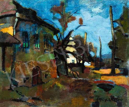 Nagy, Oszkár - Street in Felsőbánya (Blue Sky) | 56th Autumn Auction auction / 87 Lot