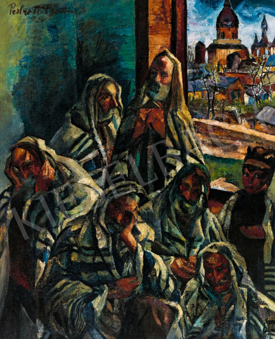  Perlrott Csaba Vilmos - Imádkozók, 1924 | 56. Őszi Aukció aukció / 99 tétel