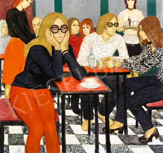  Czene, Béla jr. - In the Patissery (Rendezvous), 1971 | 56th Autumn Auction auction / 107 Lot