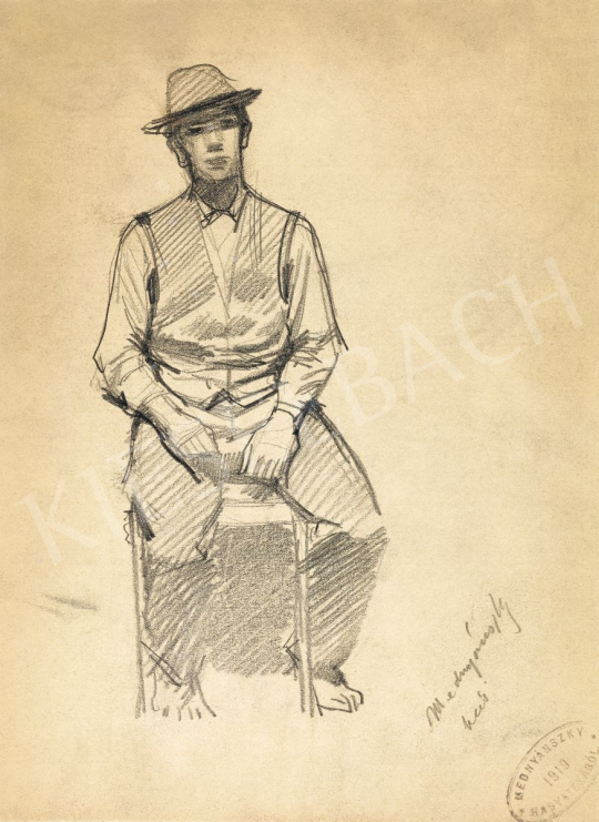  Mednyánszky, László - 19 drawings - Boy Sitting on a Chair | 56th Autumn Auction auction / 192 Lot