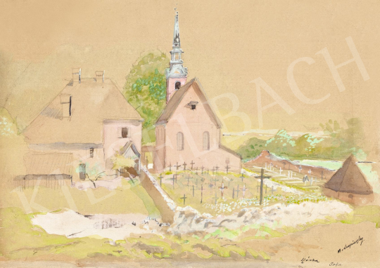  Mednyánszky, László - 19 drawings - Village with Church Tower | 56th Autumn Auction auction / 192 Lot