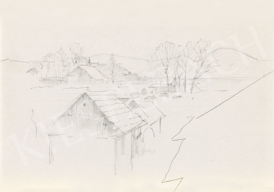  Mednyánszky, László - 19 drawings - Mountain Village | 56th Autumn Auction auction / 192 Lot