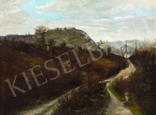 Pentelei Molnár, János - The Bank of the Danube with the View of Budapest, 1901 | 56th Autumn Auction auction / 226 Lot