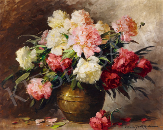  Henczné Deák, Adrienne - Peonies | 56th Autumn Auction auction / 230 Lot