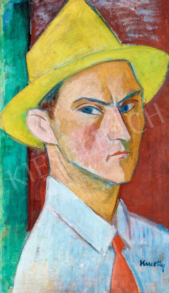  Kmetty, János - Self-Portrait with a Hat, 1920s | 56th Autumn Auction auction / 102 Lot