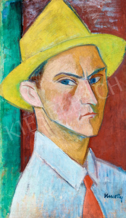  Kmetty, János - Self-Portrait with a Hat, 1920s 