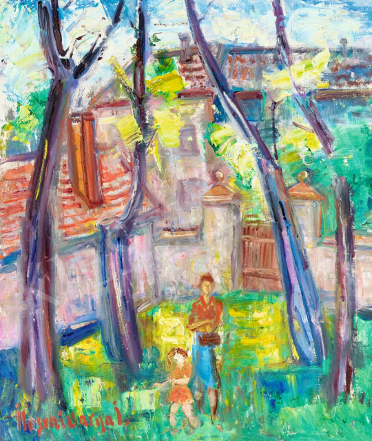  Ilosvai Varga, István - Sunlit Garden in Szentendre | 56th Autumn Auction auction / 123 Lot